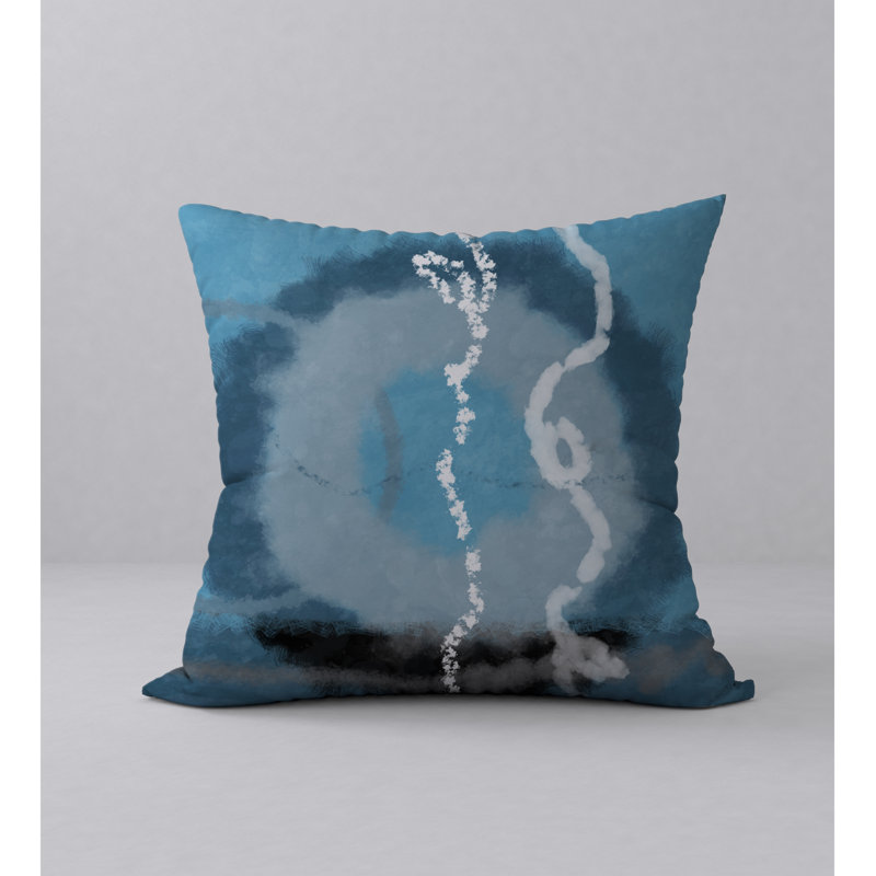 Abstract Reversible Throw Pillow, 24" x 24"