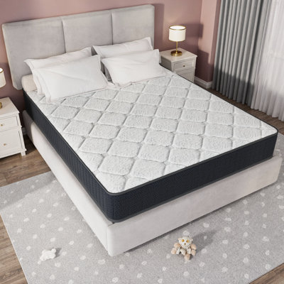 Matelas hybride 10 po avec mousse de gel rafraîchissante et ressorts ensachés - Soulagement de la pression, isolement de mouvement, certifié CertiPUR-US