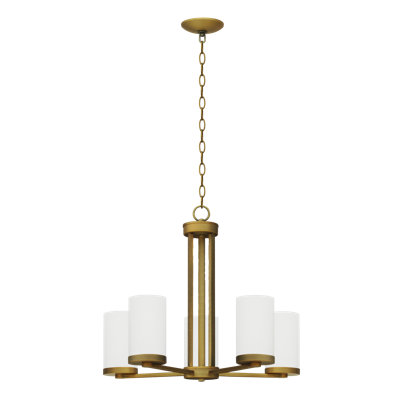 Lustre 5 lumières Whitfield Lighting Ch578-5Ng Armella