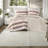 Premium Microfiber King Bedding Sets, Textured Stripe Comfort For Home