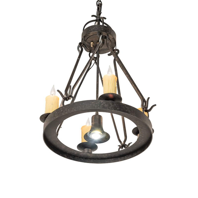 Greenbriar Oak 4 - Light Chandelier