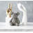 Colburn Graphite Rhinestone Bear Bank - 8" tall