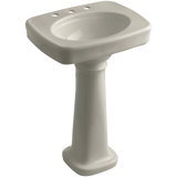 Bancroft 28" Tall Ceramic Vitreous China Rectangular Bathroom Sink