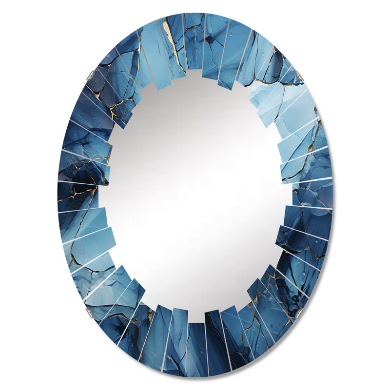 Shadriss - Miroir mural paysager ovale, 36 po x 24 po