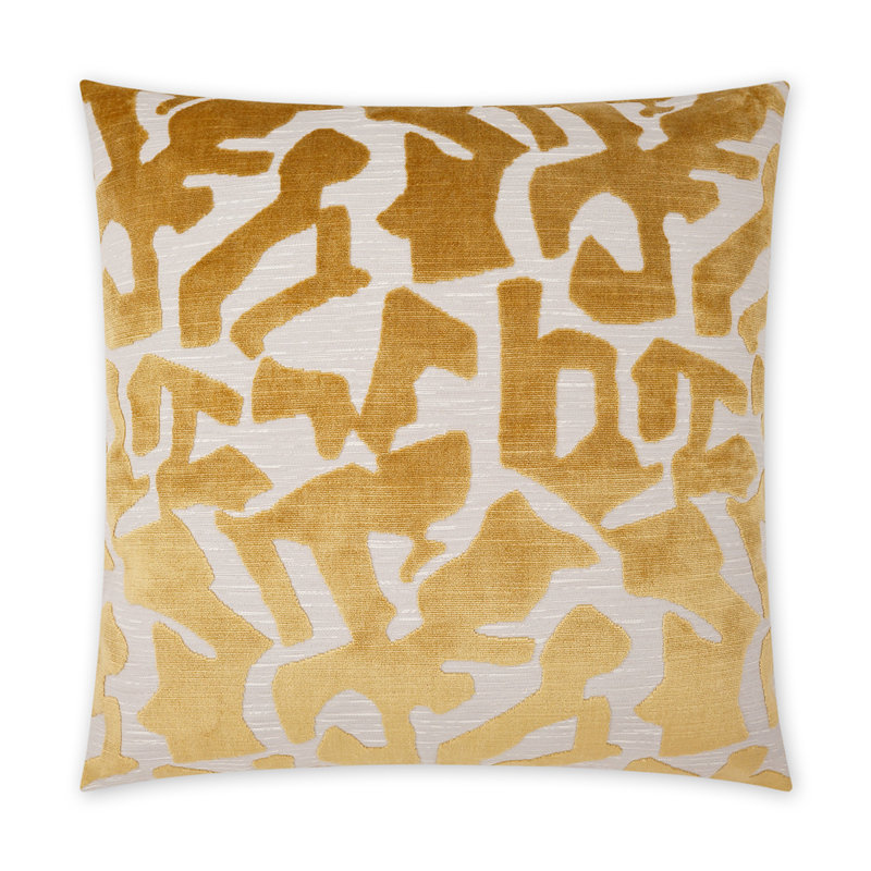 Banksy Pillow Cover & Insert, Honey, Square 24"