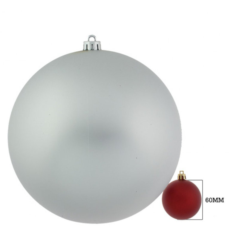Bauble, Silver, 20cm H x 20cm W