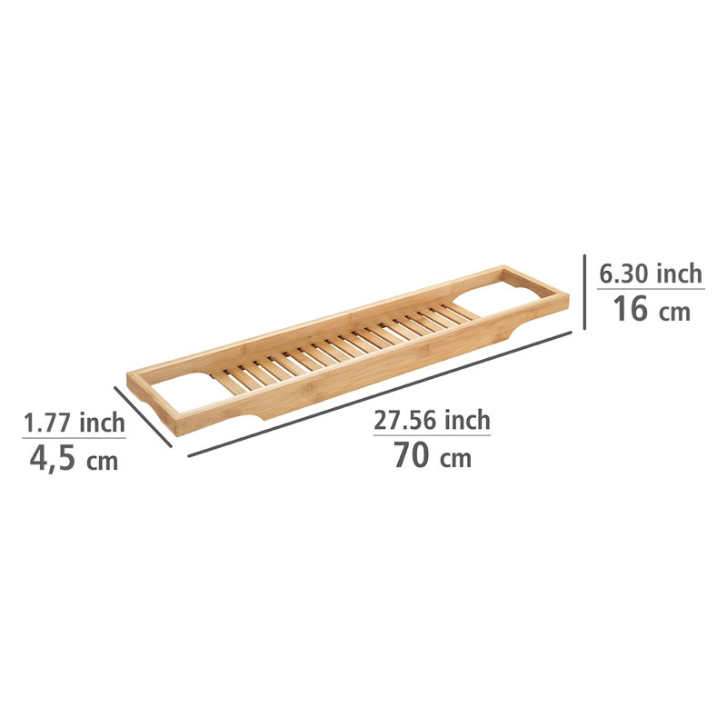 Wenko Freestanding Bamboo Bath Caddy