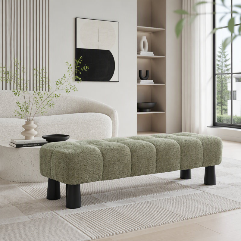 Banc avec repose-pieds 62,6 po, Vert