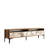 Modern TV Stand with White Marble, 70.9 x 13.8 x 13.4 inches | 100% Melamine Coated Particle Board, Thickness: 0.7 inches | Elegant Walnut & Marble Design, Perfect for Living Rooms & Entertainment Spaces