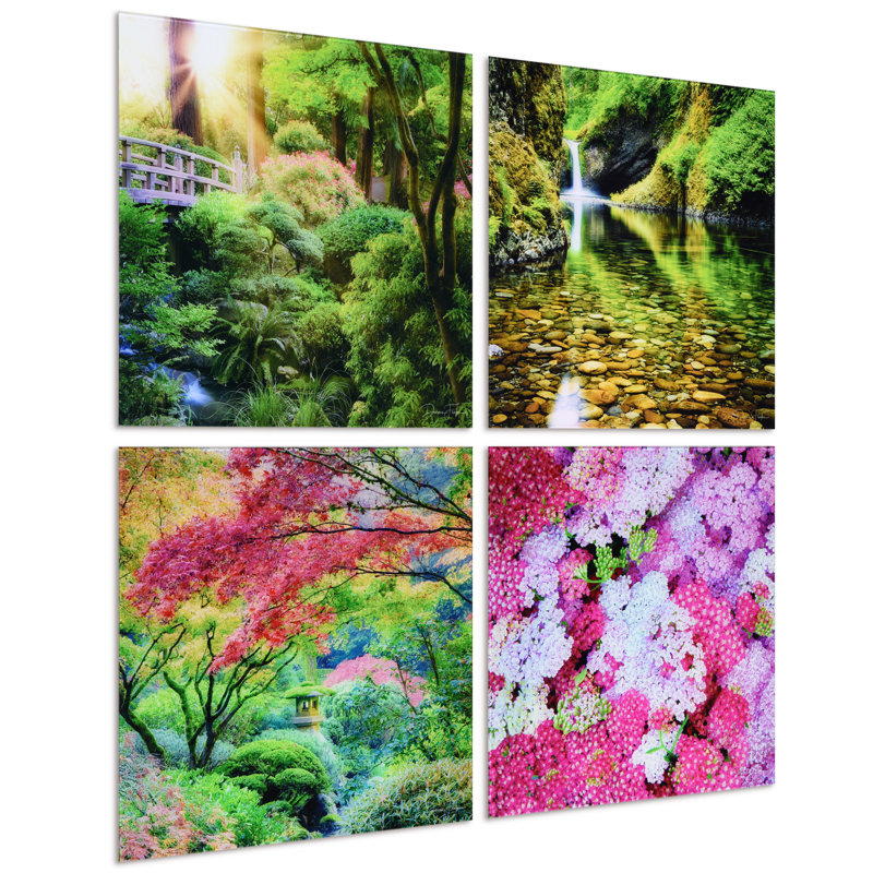 Art mural Haloke, chutes d'eau et Yarrows