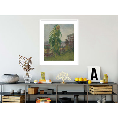 «Allotment with Sunflower» par Vincent van Gogh, impression giclée sur cadre