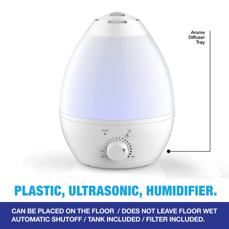 Guardian Technologies PureGuardian 1,5 gallon Humidificateur ultrasonique  de table à vapeur froide et chaude et Commentaires - Wayfair Canada