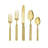 Torsade 18/10 Stainless Steel Gold 45 Piece Set, Service For 8 With Hostess Set