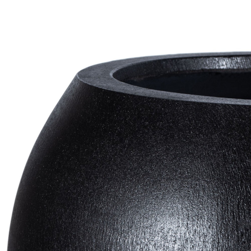 Pot à fleurs Mcgill, Noir, noir, noir, noir, H 15,7 po x l 19,6 po x P 19,6 po