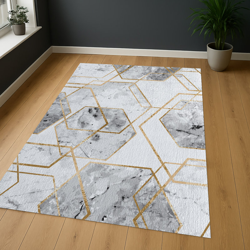 Geometric Area Rug, Rectangle 155 x 230 cm
