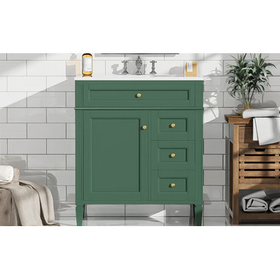 Meuble-lavabo de 30 po avec lavabo supérieur