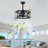 20''Industrial 5-Blade  Ceiling Fan With Remote Control