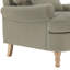 Fauteuil d'appoint Rickon de 81 cm de large, revêtu de lin, avec coussin lombaire et pieds en bois massif, idéal pour le salon, la chambre ou le bureau à domicile.-129513836