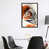 Toile avec cadre gris