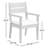 Echols Solid Teak Wood Armchair with Cushion