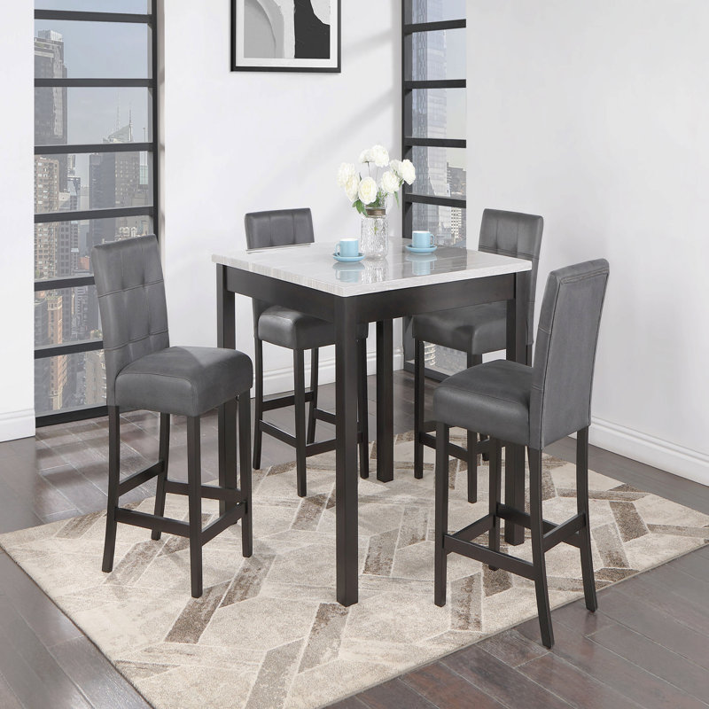 Bar Table And 4 Bar Stools