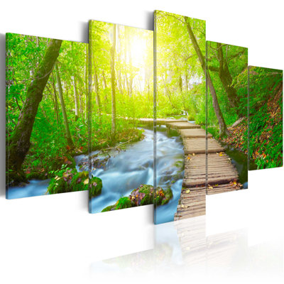 5 Piece No Frame Print on Canvas