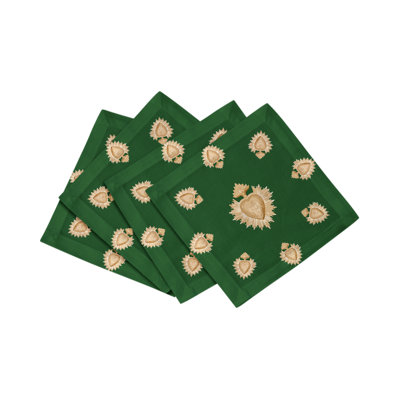 Ex Vote Cotton Sateen Cocktail Napkins