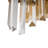 Genesis Glam 2-Light Glossy Bronze Crystal Glass Rod Decor Wall Sconce