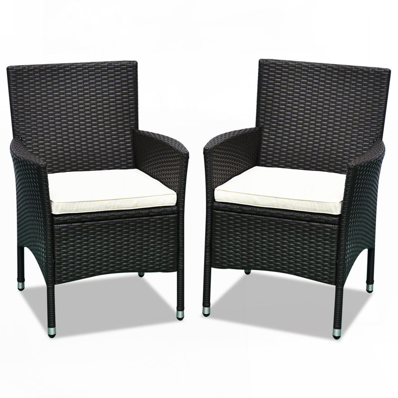 2 PCS Rattan Wicker Patio Chairs