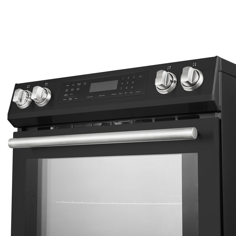 Four à convection coulissant à induction 30 po, 4 éléments, Espresso Donatello, Noir