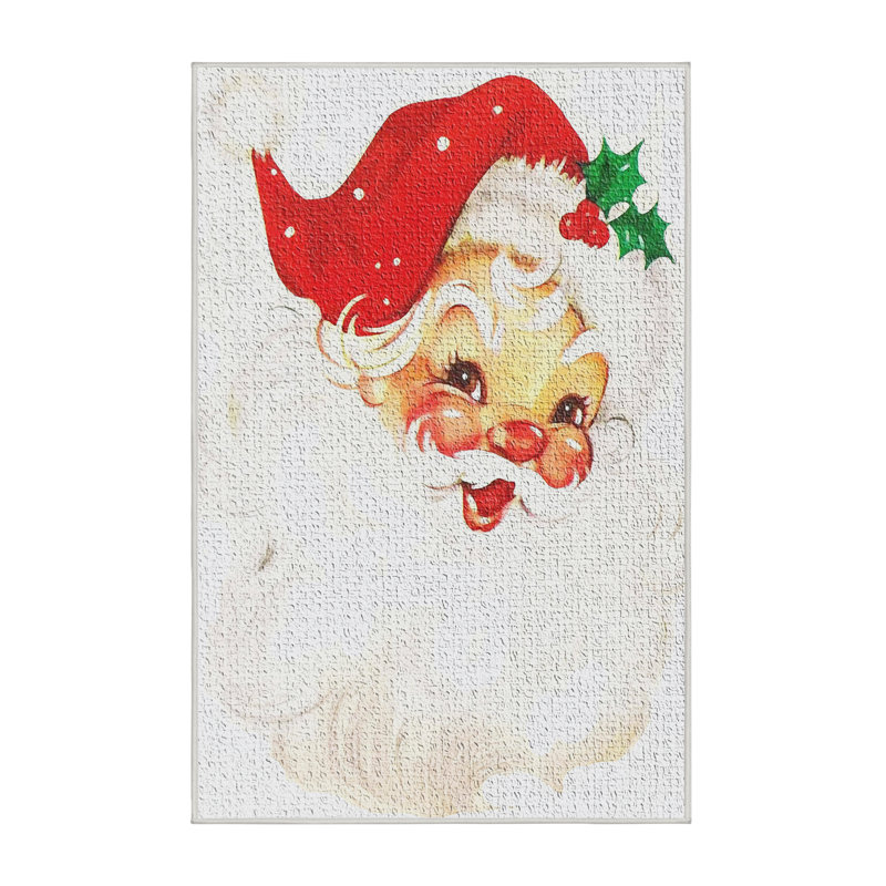 Tapis rouge père noël, Rectangle 2 pi x 5 pi
