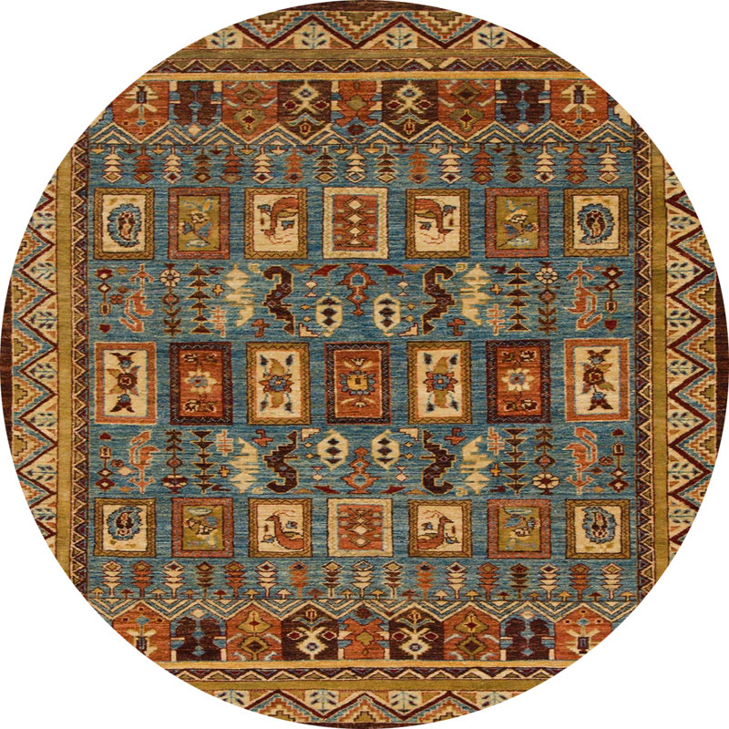 Abstract Indoor Rug, Round 3'