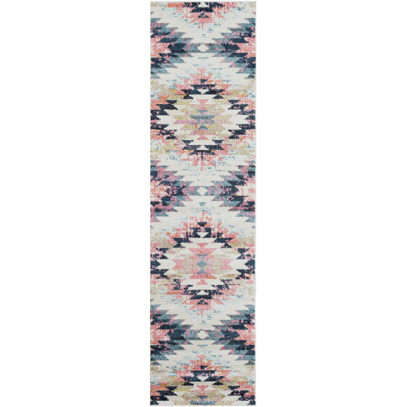 Emely Geometric Indoor Rug, Runner 2'7" x 10'3"