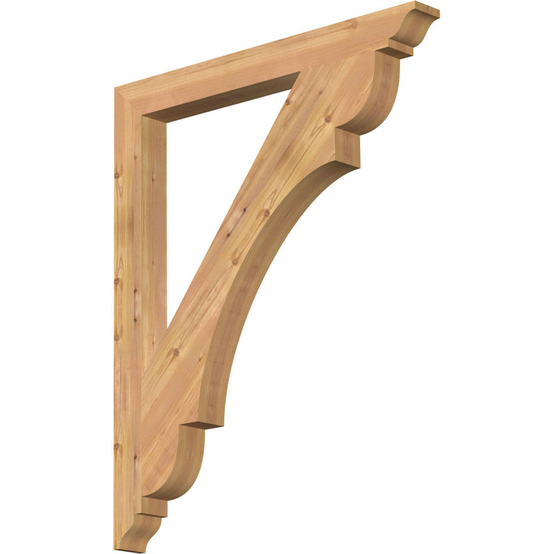Support olympique traditionnel, Cèdre rouge de l'Ouest (lisse), H 44 po x l 3,5 po x P 36 po