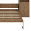 Lit mural multifonctionnel en bois avec tablettes et armoires de rangement