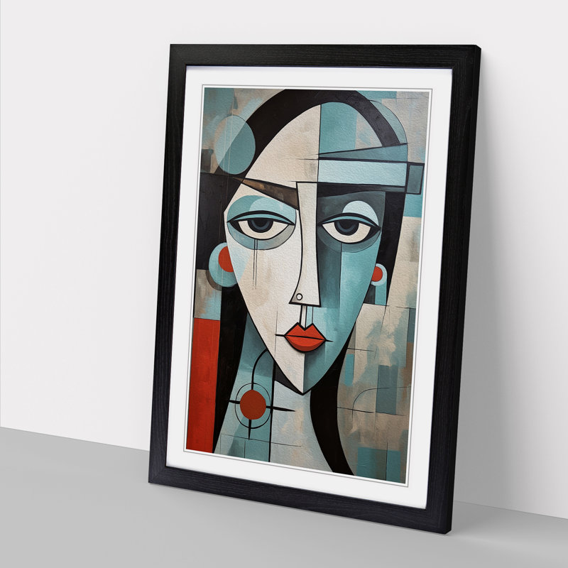 Pablo Picasso Art Deco Art - Framed Print, Black Framed, 46cm H x 34cm W x 2cm D