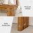 63'' Solid Wood Counter Height Dining Table, Long Bar Table for Home