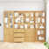 70.9'' H X 94.48'' W Book Cabinet Storage Bookcase Set