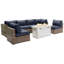 Ensemble de conversation pour 6 personnes avec foyer et coussins Sunbrella LSI-1407240350