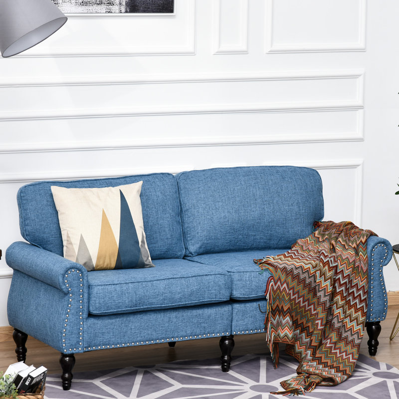 Canapé Chouinard, Bleu 100% polyester