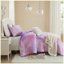 Ensemble d'édredon 4 pièces pour grand lit / grand noué à l'aquarelle avec coussin décoratif - mauve-130092521