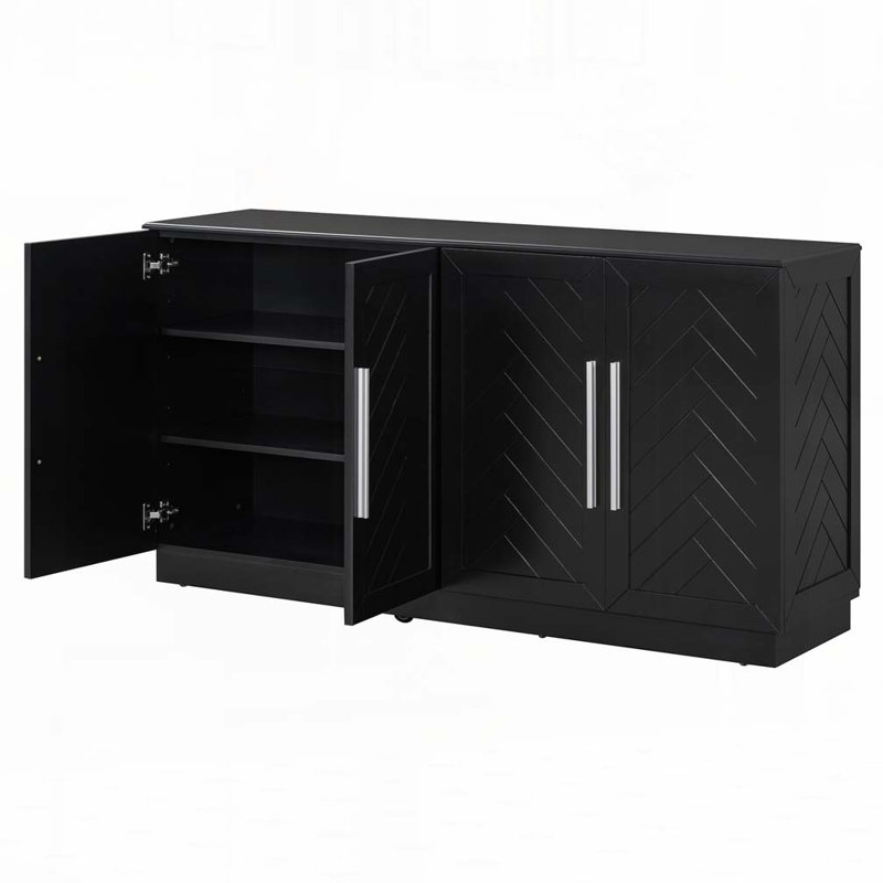 Buffet d'appoint 60 po Temperley, Noir