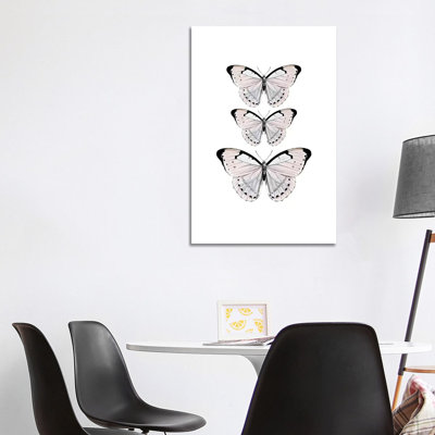 Papillion Rose by Monika Strigel - Wrapped Canvas Painting