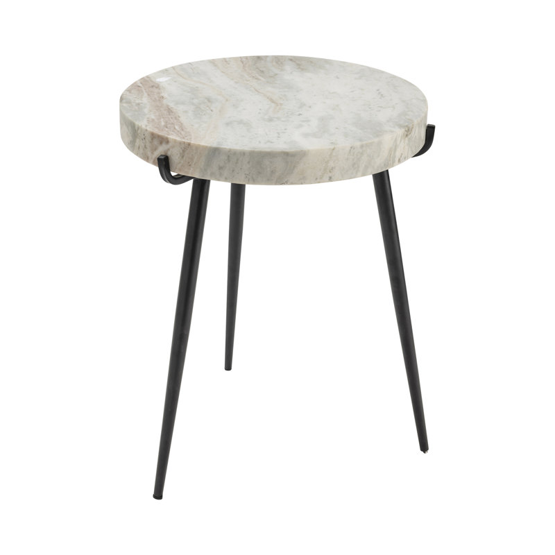 Miklos Marble Top End Table