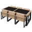 Wicker 6 - Person Garden Lounge Set with Cushions