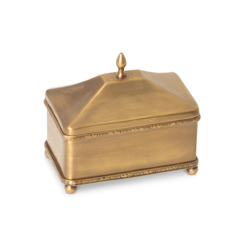 3 Piece Brass Escritoire Box Set