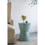 Table d'appoint Tapered, tabouret rond bleu - tabouret de jardin contemporain, table d'appoint stylisée et fonctionnelle-443807110