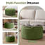 Repose-pieds capitonné rond 27,2 po avec rangement-373192625