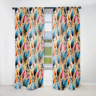 Motif de bohème artistique - Boho - velours bohémien - obscurcissant - 1 panneau