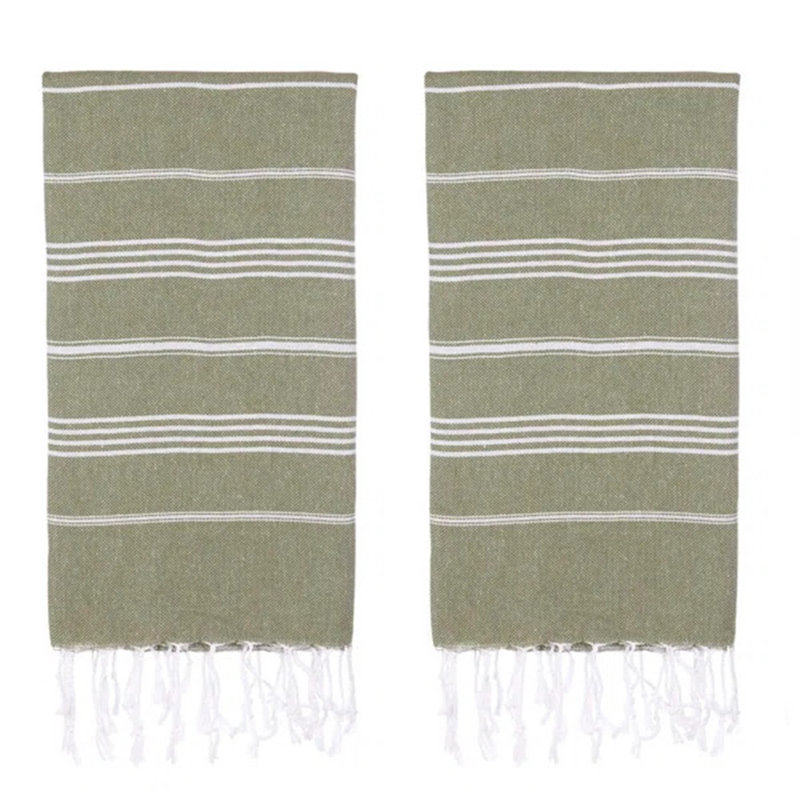 Ensemble de serviettes de plage Dayanara, Olive Green